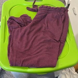 Maurices Women's Burgundy Jogger Pants